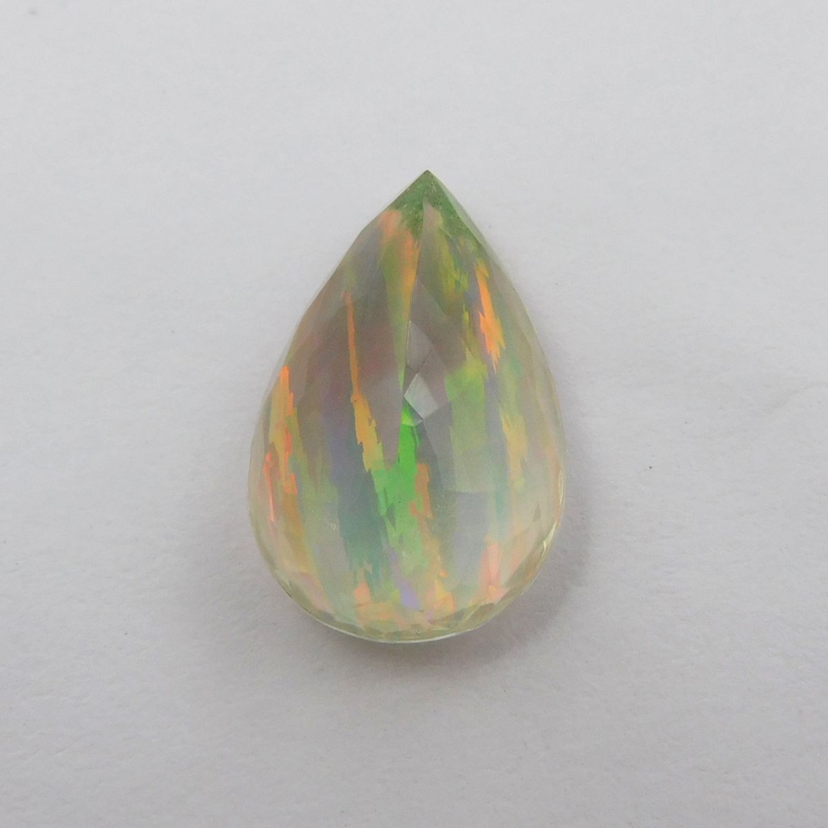 Beautiful Pear Cut 11.50 Ct Natural Fire OPAL CERTIFIED Loose Gemstone