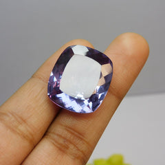 38.10 Ct Natural Color Change CERTIFIED Alexandrite Cushion Cut Loose Gemstones