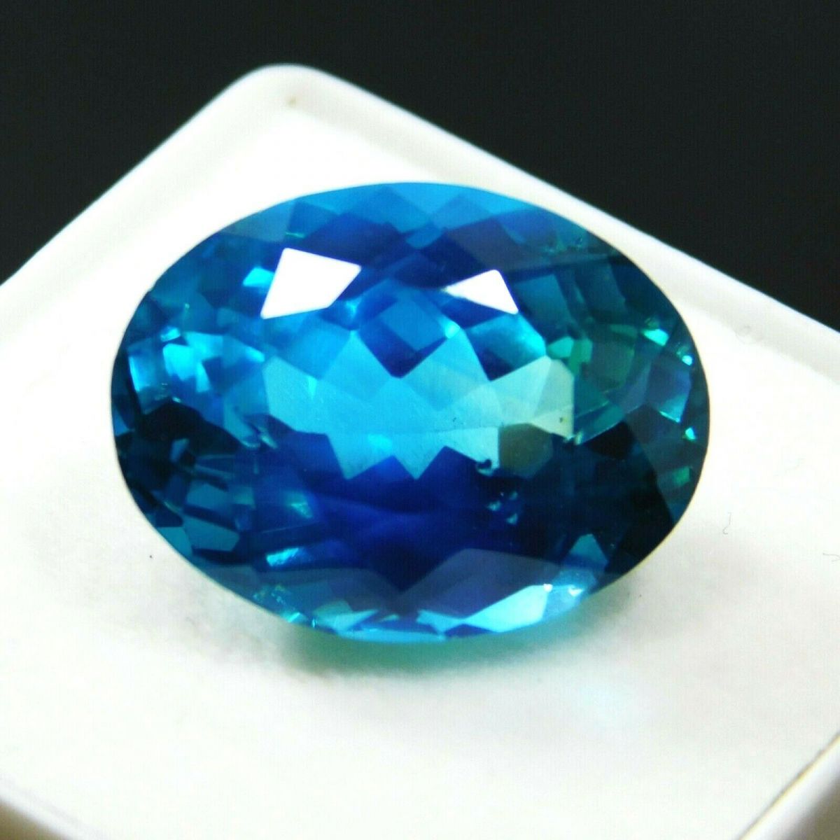 Blue Green Oval Cut 12 Carat Natural Sapphire CERTIFIED Loose Gemstone Ring Size