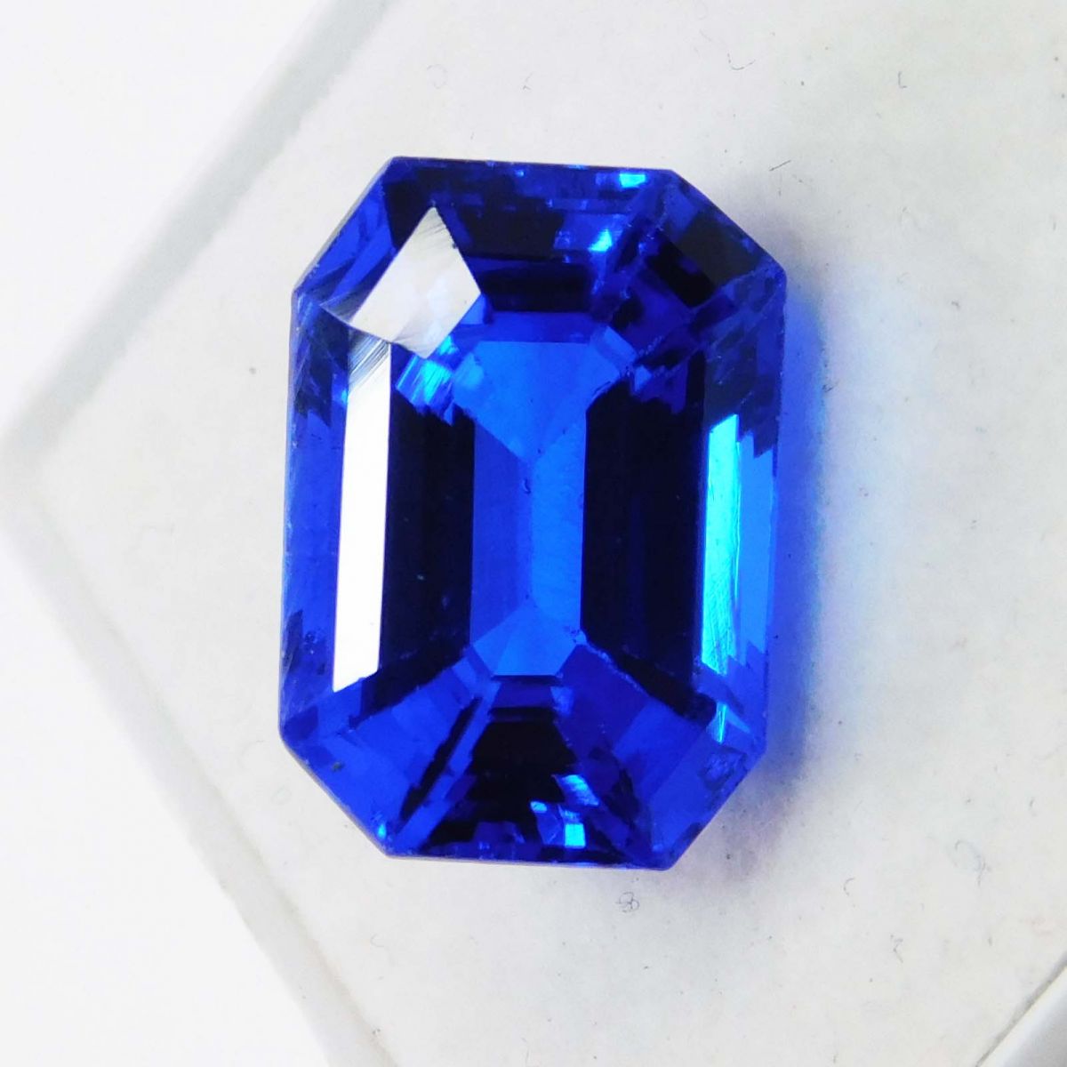 Blue Emerald Shape Natural Sapphire 8.63 Ct Certified Excellent Loose Gemstone