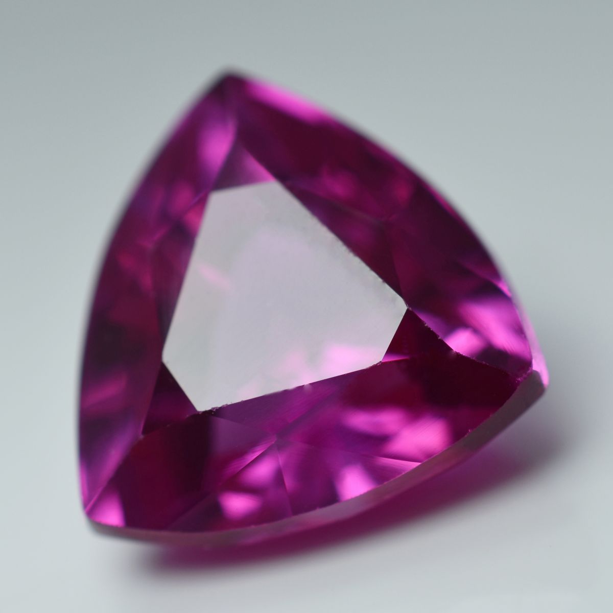 CERTIFIED Pink Ceylon Sapphire 11.05 Carat Natural Trillion Cut Loose Gemstone