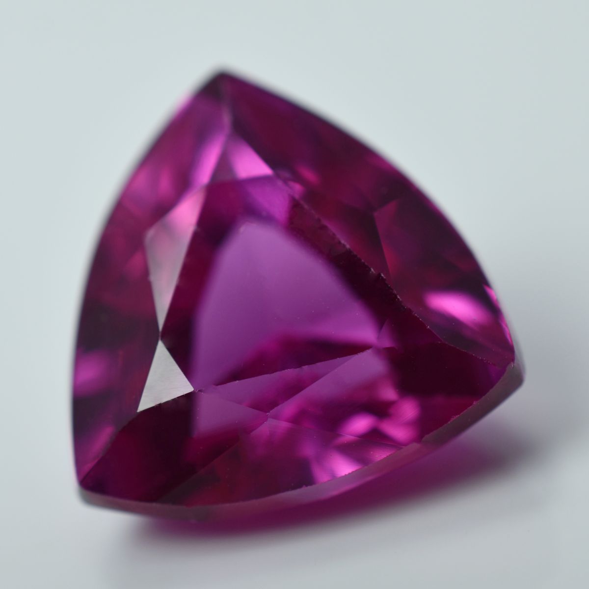 CERTIFIED Pink Ceylon Sapphire 11.05 Carat Natural Trillion Cut Loose Gemstone