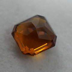 Square Cut 7.95 Ct Natural Ceylon Sapphire Orange Rare Loose Gemstone CERTIFIED