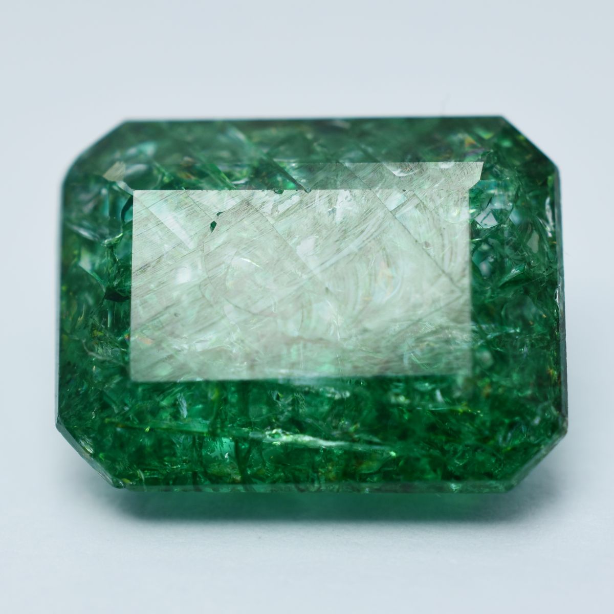 7.25 Ct CERTIFIED Emerald Cut Natural Green Emerald Pendant Size Loose Gemstone