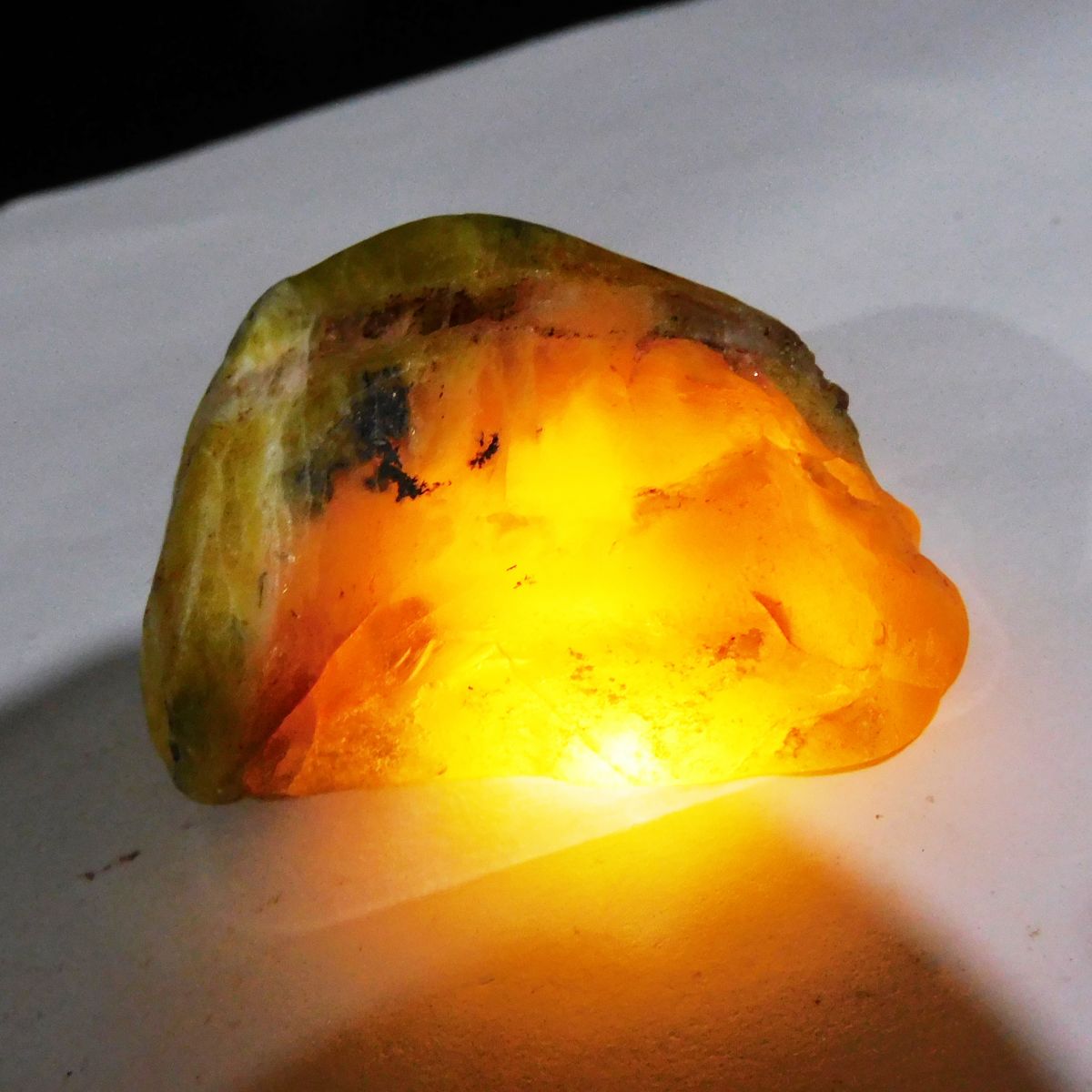 188.05 Ct Natural Opal Rough Earth Mined CERTIFIED Yellow Gemstones Huge Size