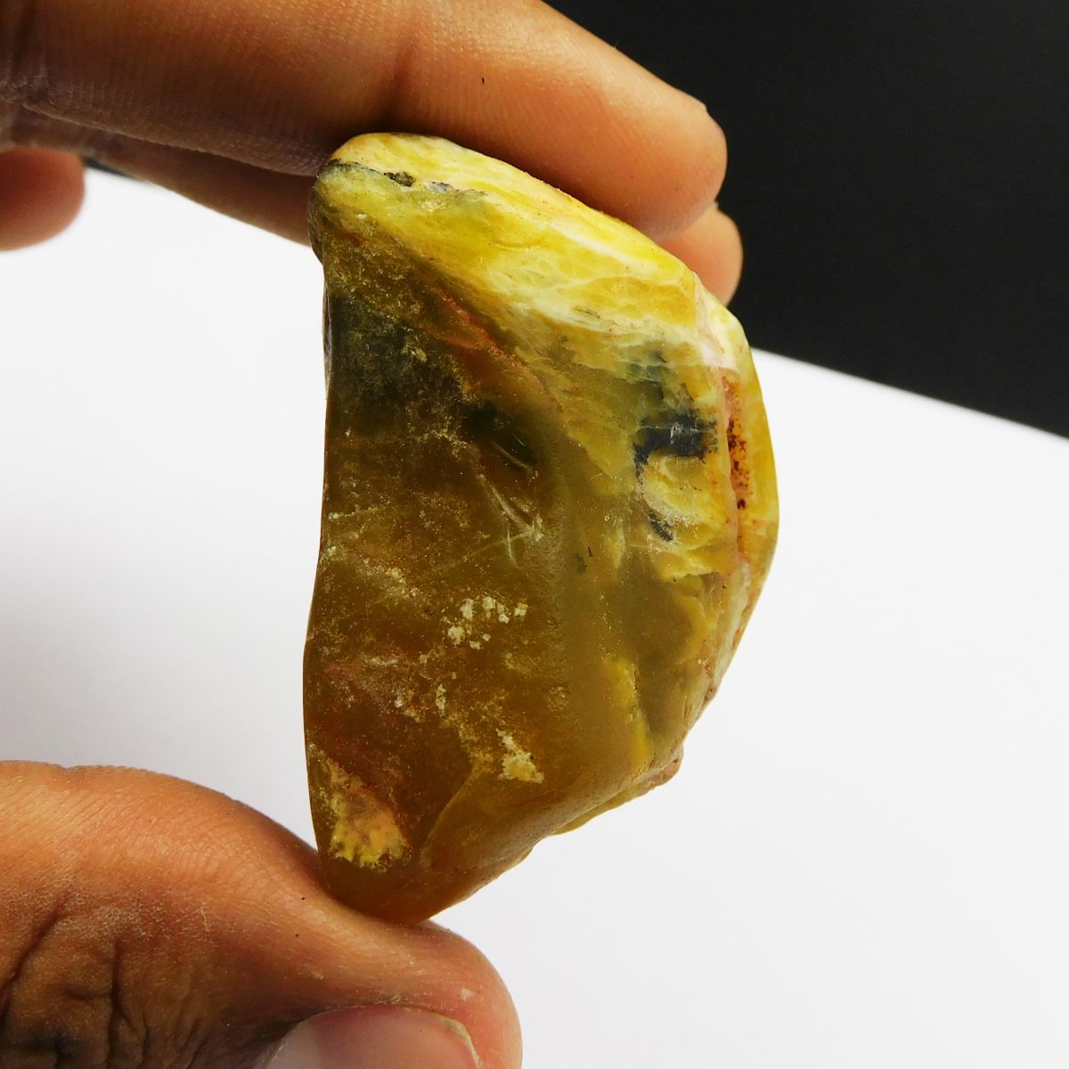 188.05 Ct Natural Opal Rough Earth Mined CERTIFIED Yellow Gemstones Huge Size