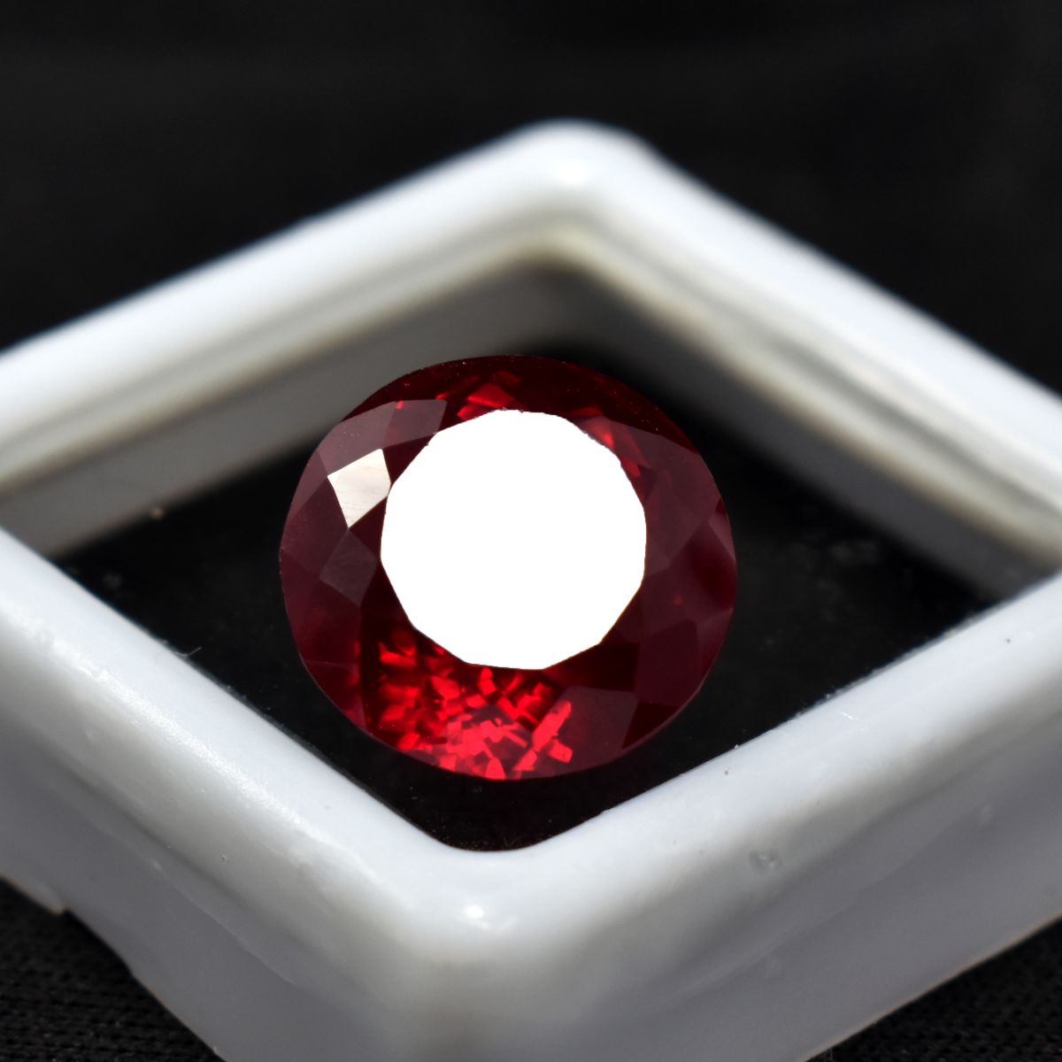 8.30 Ct Natural Stunning Quality Red Ruby CERTIFIED Loose Gemstone Round Cut.