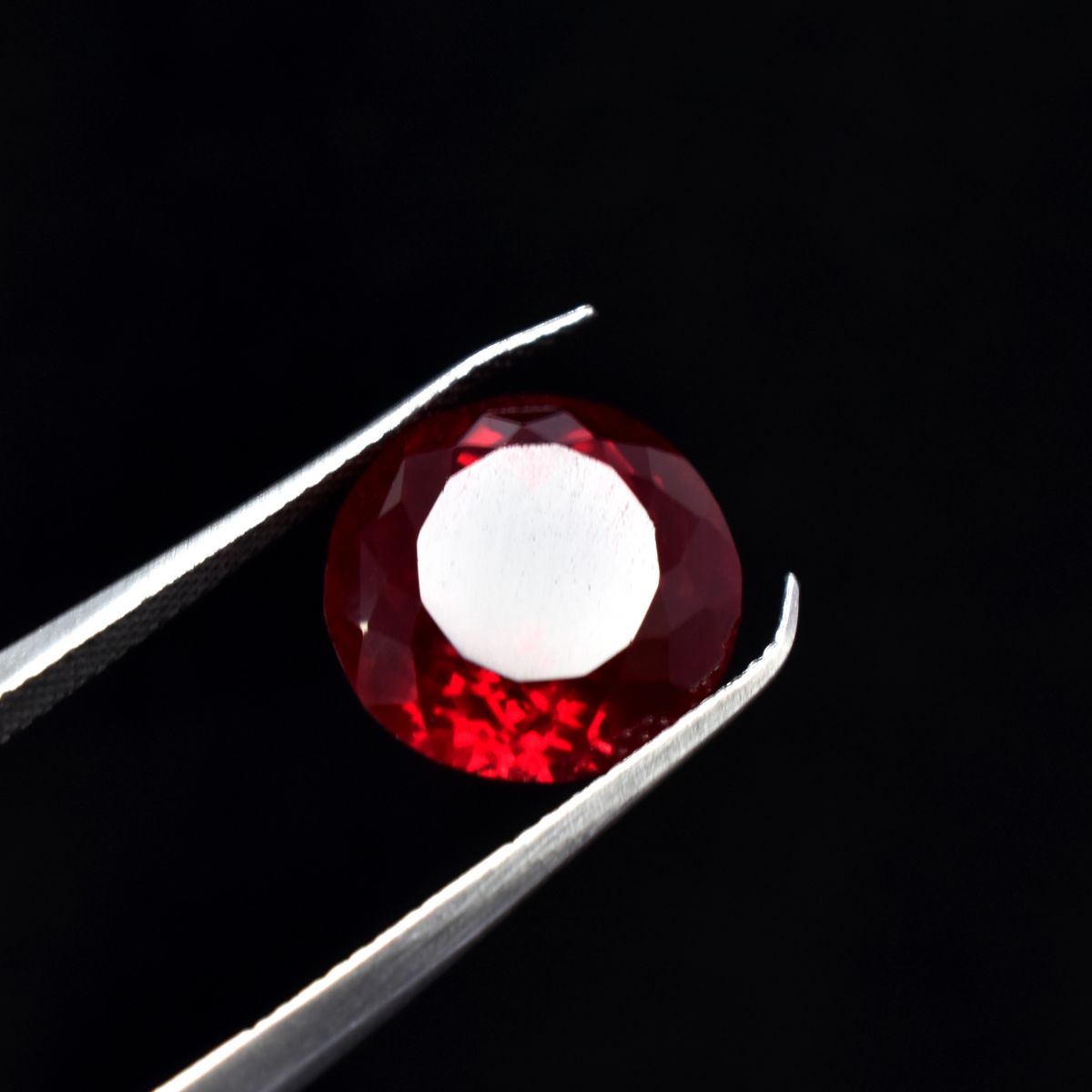 8.30 Ct Natural Stunning Quality Red Ruby CERTIFIED Loose Gemstone Round Cut.