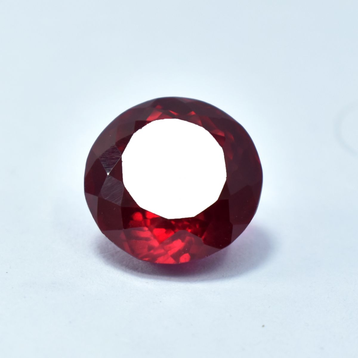 8.30 Ct Natural Stunning Quality Red Ruby CERTIFIED Loose Gemstone Round Cut.