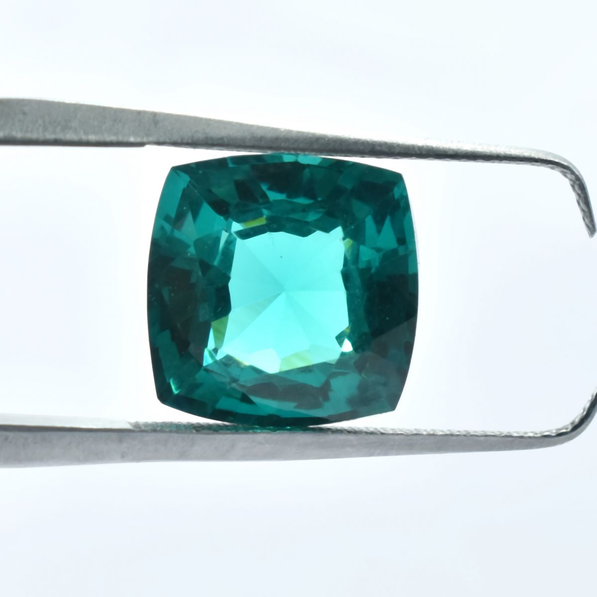 10.40 Ct NATURAL Green Garnet Square Cushion Cut Best CERTIFIED Loose Gemstone