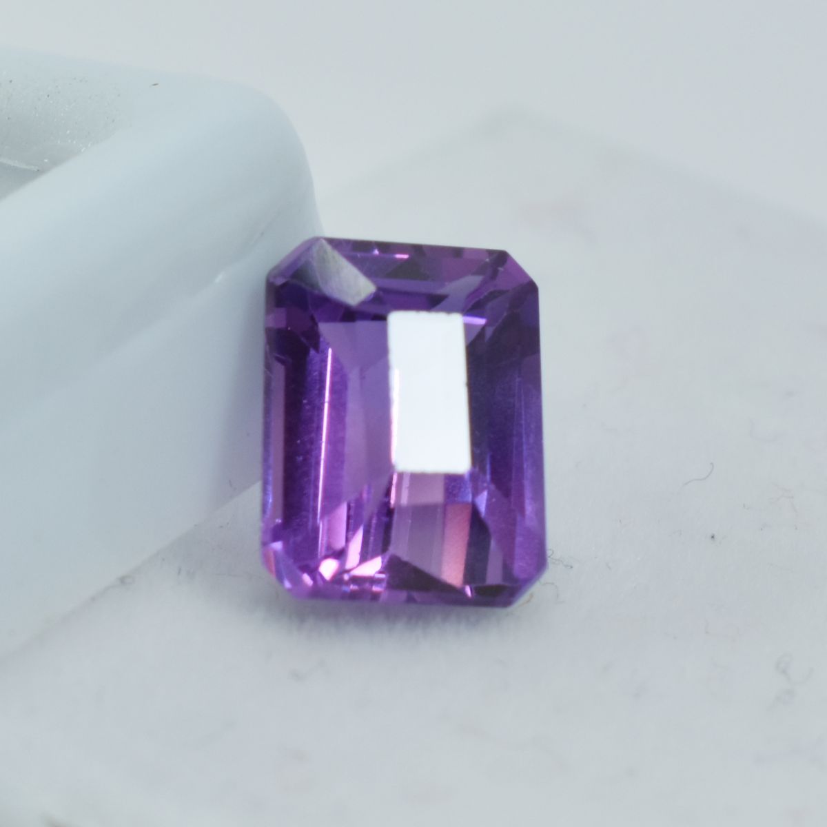 3.70 Ct Natural Emerald Cut Purple Tanzanite CERTIFIED Loose Gemstone