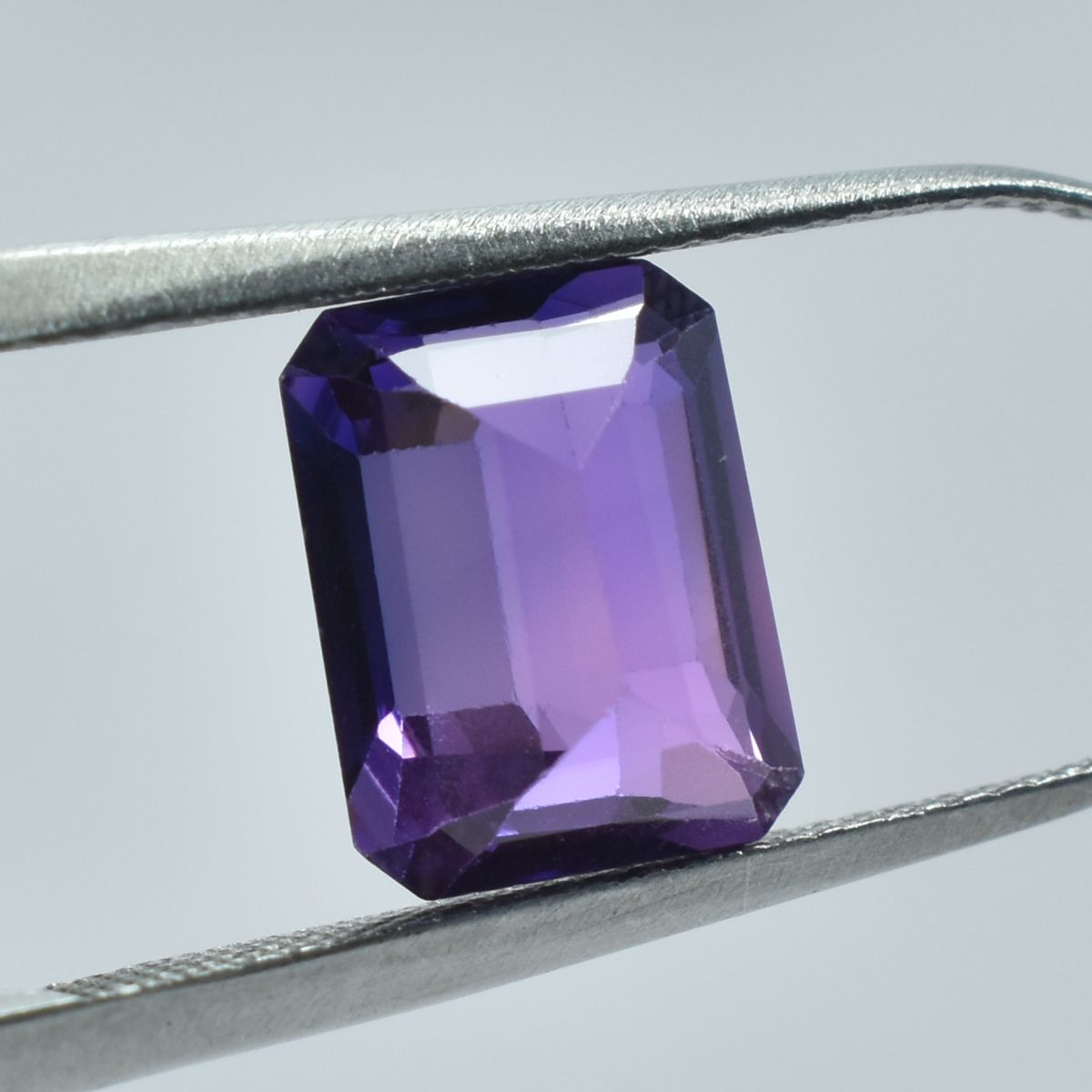 3.70 Ct Natural Emerald Cut Purple Tanzanite CERTIFIED Loose Gemstone