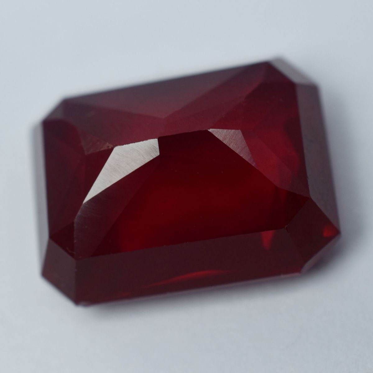 16.45 Ct NATURAL Emerald Cut RED Ruby CERTIFIED Loose Gemstone