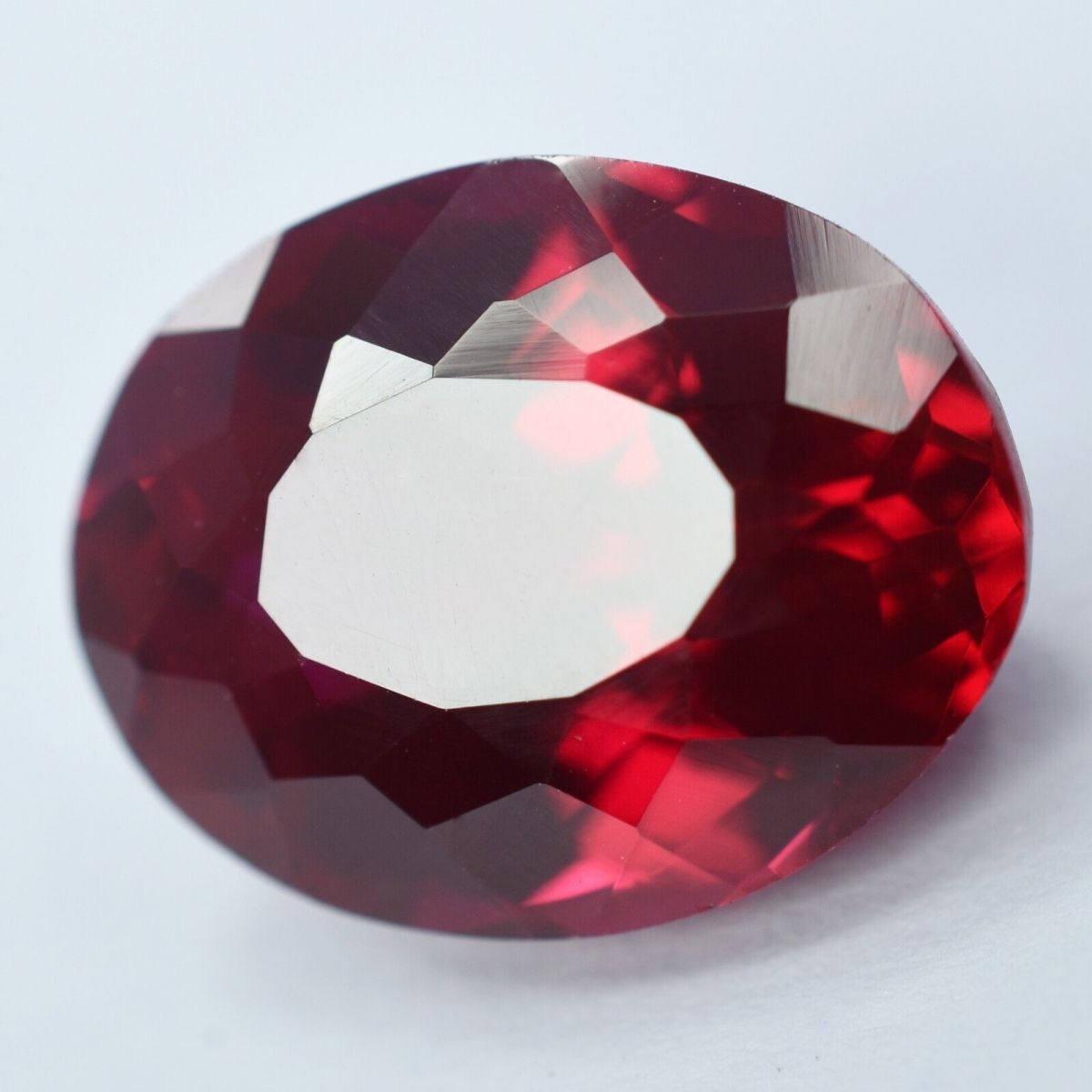 NATURAL Red RUBYOval Cut 13.60 Ct CERTIFIED Loose Gemstone Ring Size