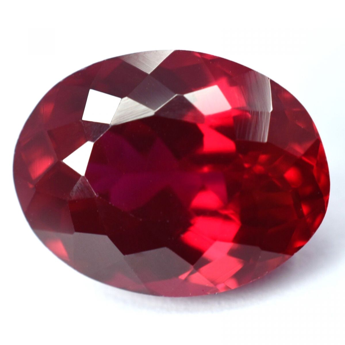 NATURAL Red RUBYOval Cut 13.60 Ct CERTIFIED Loose Gemstone Ring Size