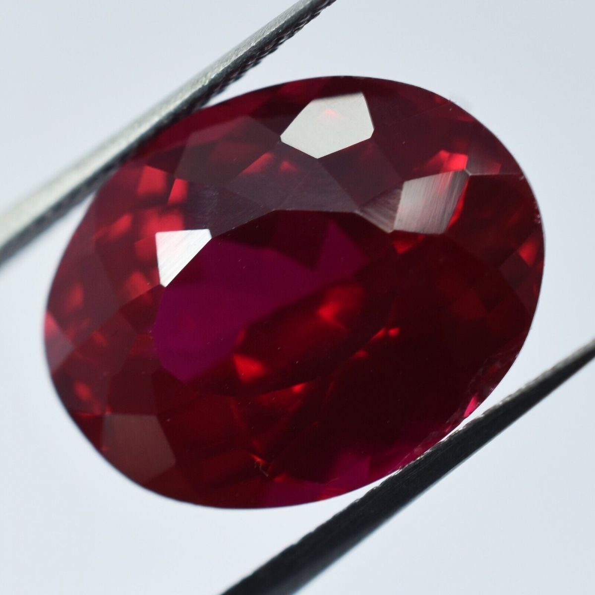 NATURAL Red RUBYOval Cut 13.60 Ct CERTIFIED Loose Gemstone Ring Size