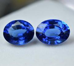 18.30 Ct NATURAL Tanzanite Blue OVAL Shape Loose CERTIFIED   Gemstone Pair