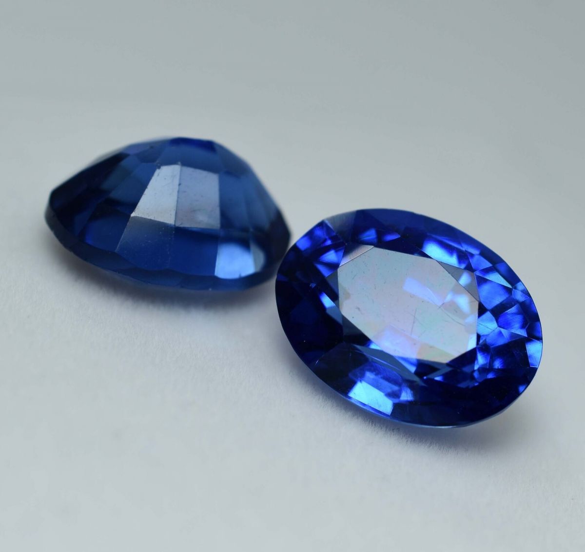 18.30 Ct NATURAL Tanzanite Blue OVAL Shape Loose CERTIFIED   Gemstone Pair