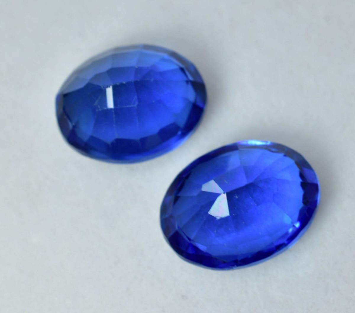 18.30 Ct NATURAL Tanzanite Blue OVAL Shape Loose CERTIFIED   Gemstone Pair