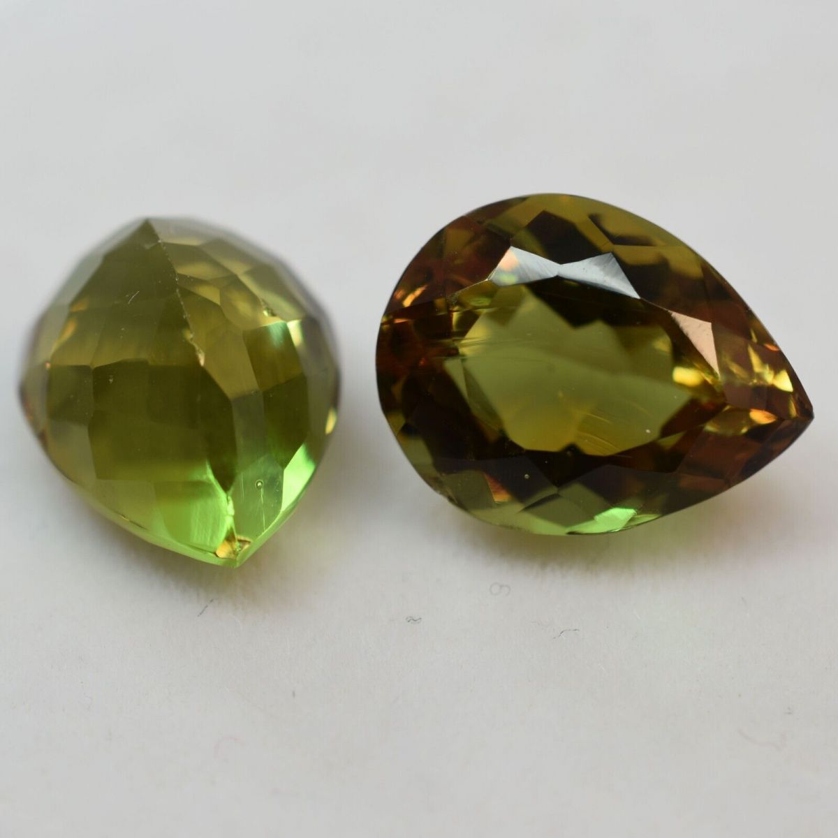 16 Ct A+ Natural Alexandrite Color Change Pear Cut CERTIFIED Loose Gemstone Pair