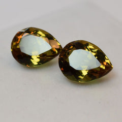 16 Ct A+ Natural Alexandrite Color Change Pear Cut CERTIFIED Loose Gemstone Pair