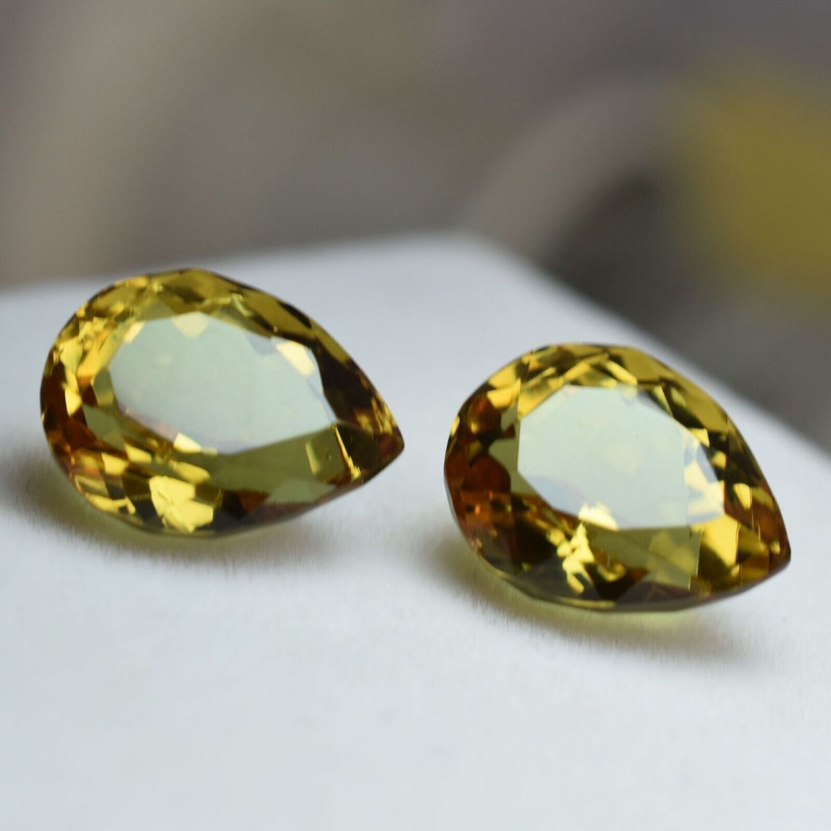 16 Ct A+ Natural Alexandrite Color Change Pear Cut CERTIFIED Loose Gemstone Pair