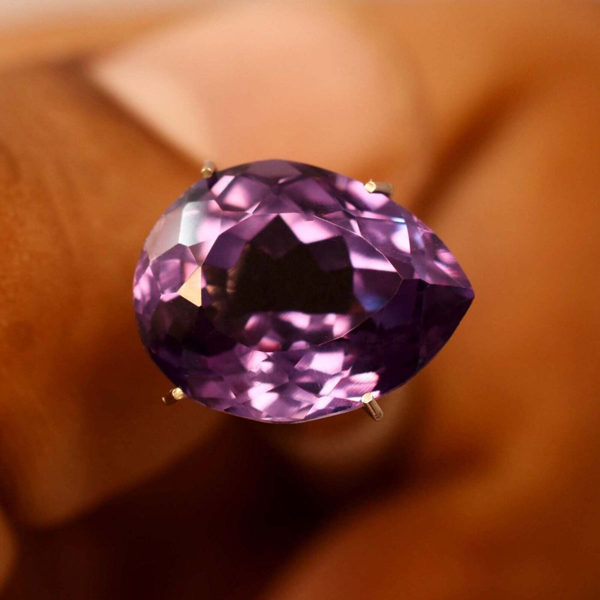NATURAL Color-Change 10.40 Ct ALEXANDRITE Pear Cut Loose Gemstone CERTIFIED