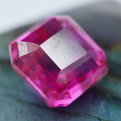 Natural Pink Ruby 14.15 Carat Square Shape CERTIFIED Loose Gemstone