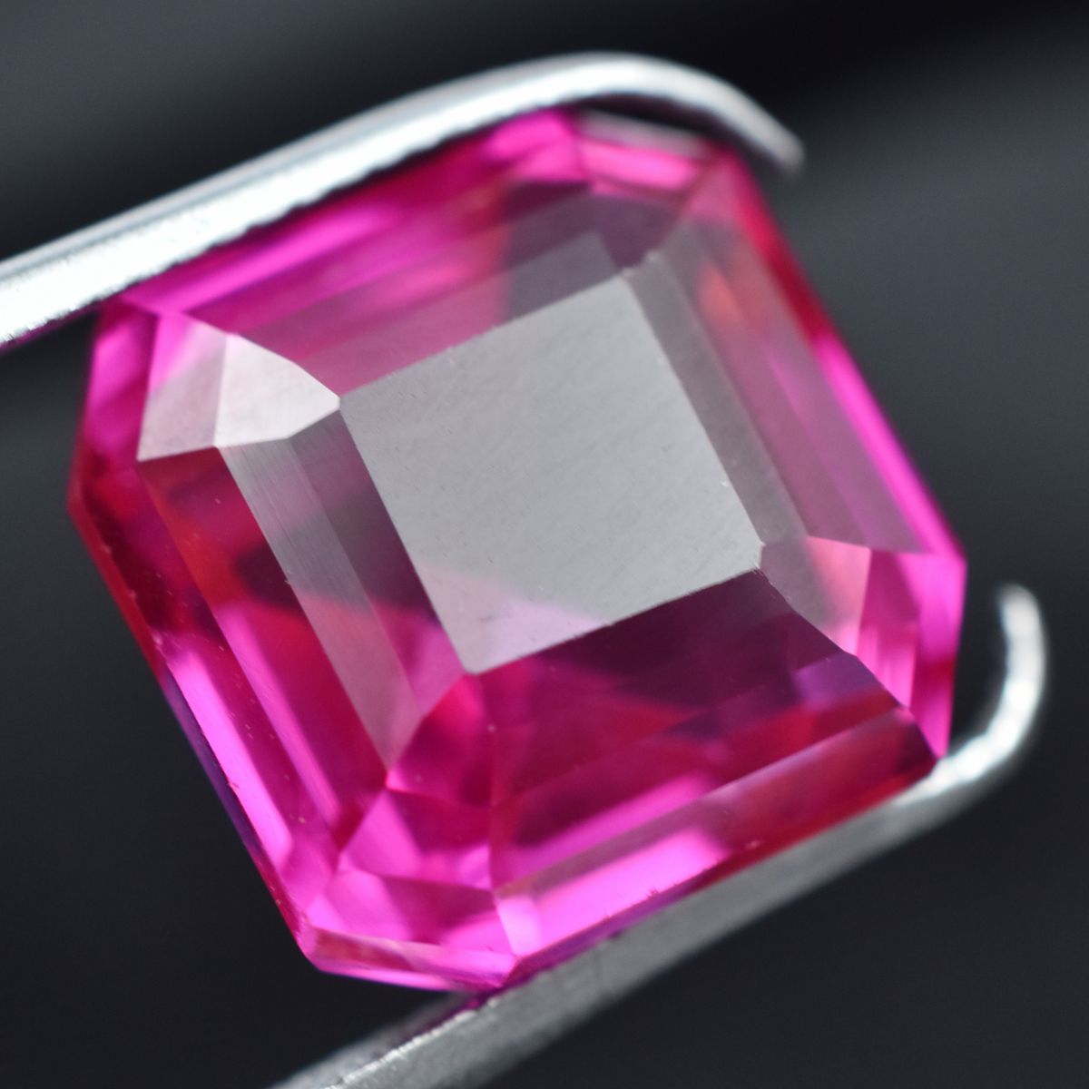 Natural Pink Ruby 14.15 Carat Square Shape CERTIFIED Loose Gemstone