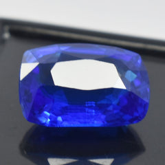 CERTIFIED Cushion Cut 7.90 Ct Sapphire Blue Natural Earring size Loose Gemstone