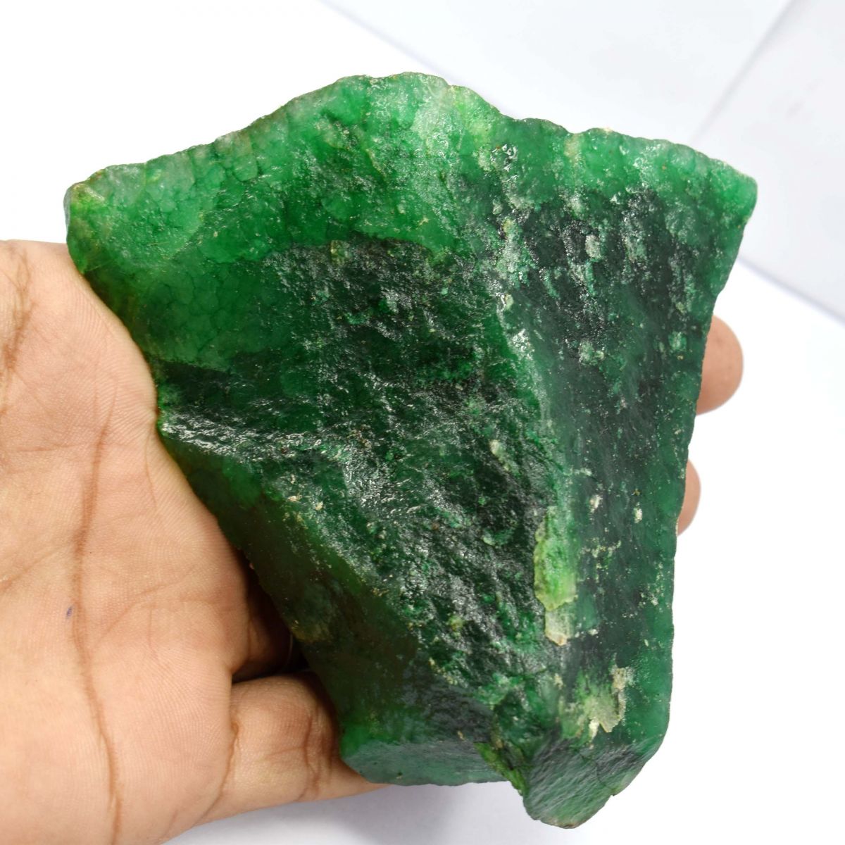 240.35 Ct Natural Emerald Green Rough Uncut Huge Size CERTIFIED Loose Gemstone