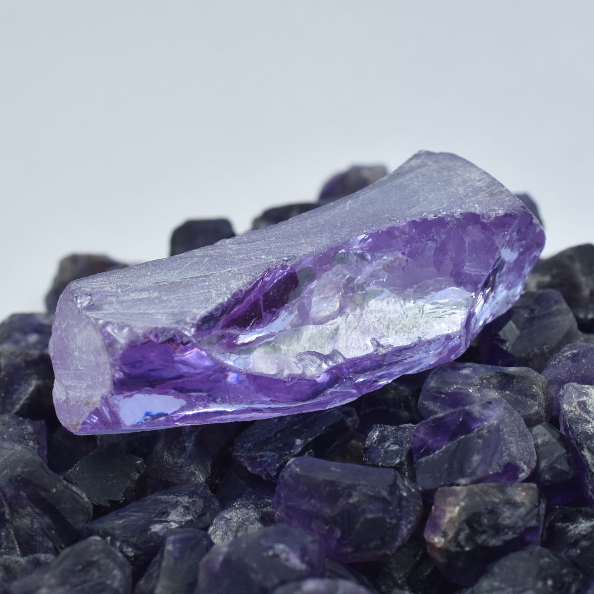 Rough Sapphire Uncut Natural Purple 287.85 Ct Free Gift Loose Gemstone CERTIFIED