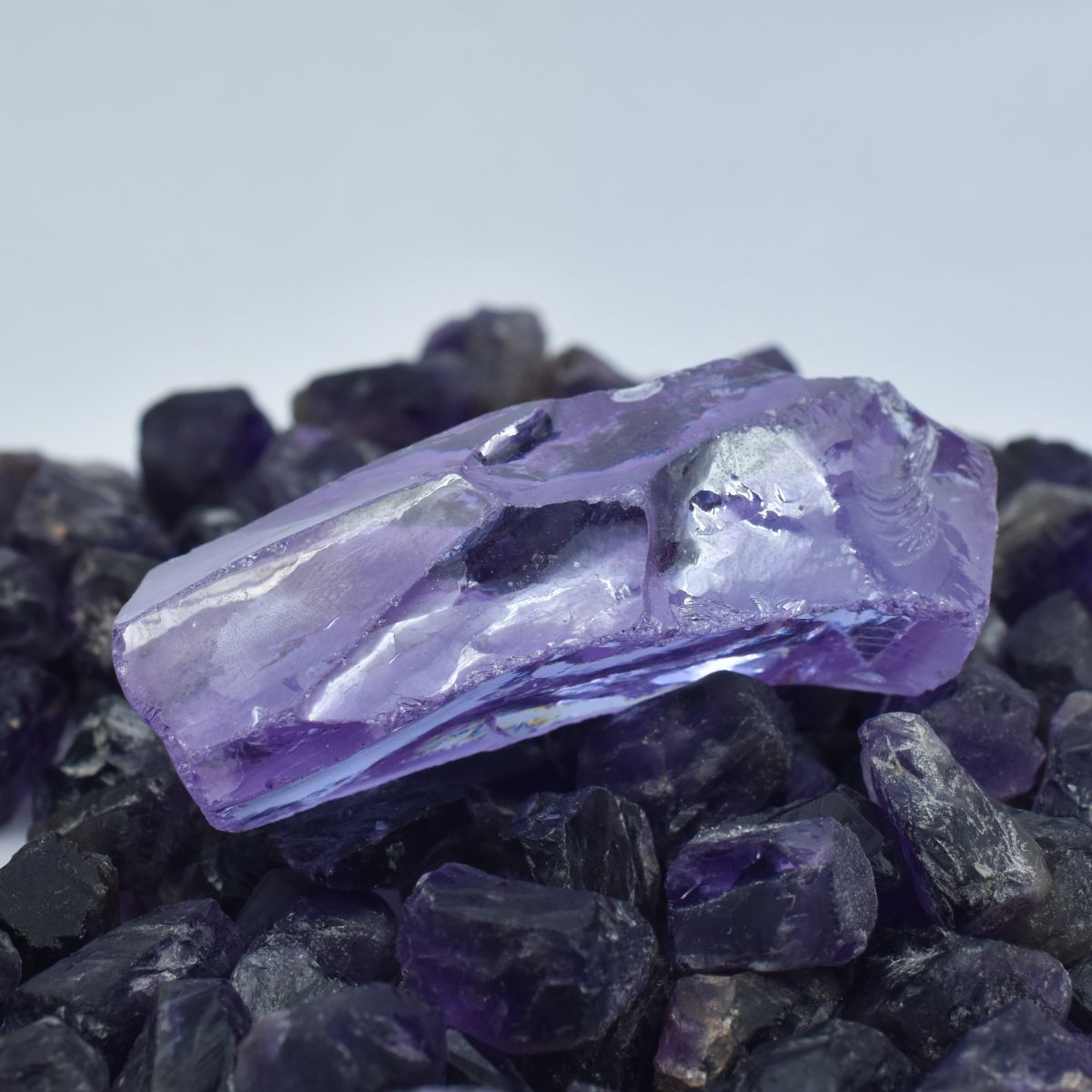 Rough Sapphire Uncut Natural Purple 287.85 Ct Free Gift Loose Gemstone CERTIFIED