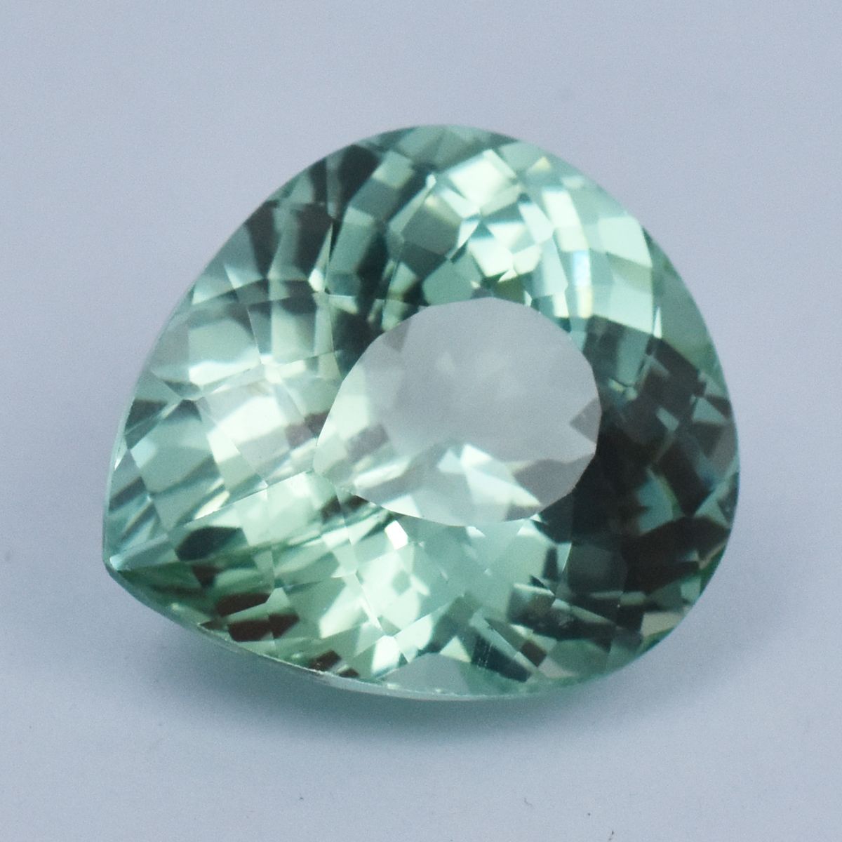 Sapphire 27.45 Ct Pear Cut Bluish Green Natural CERTIFIED Loose Gemstone