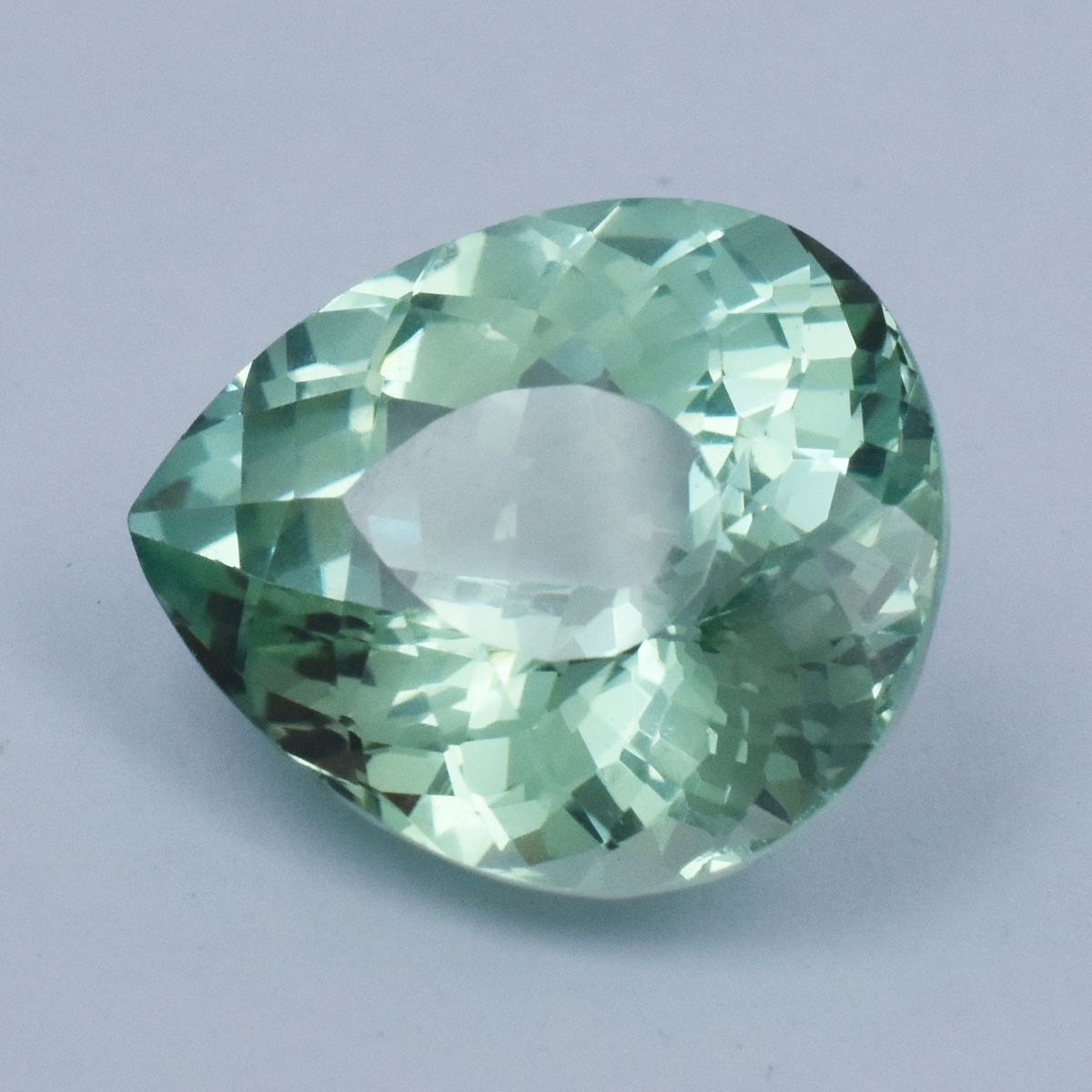 Sapphire 27.45 Ct Pear Cut Bluish Green Natural CERTIFIED Loose Gemstone