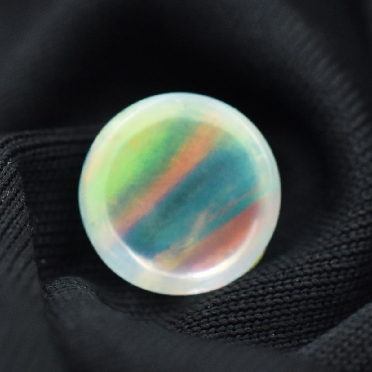 CERTIFIED 3.60 Ct Multi-Color Opal Natural Round Cut Ring Size Loose Gemstone