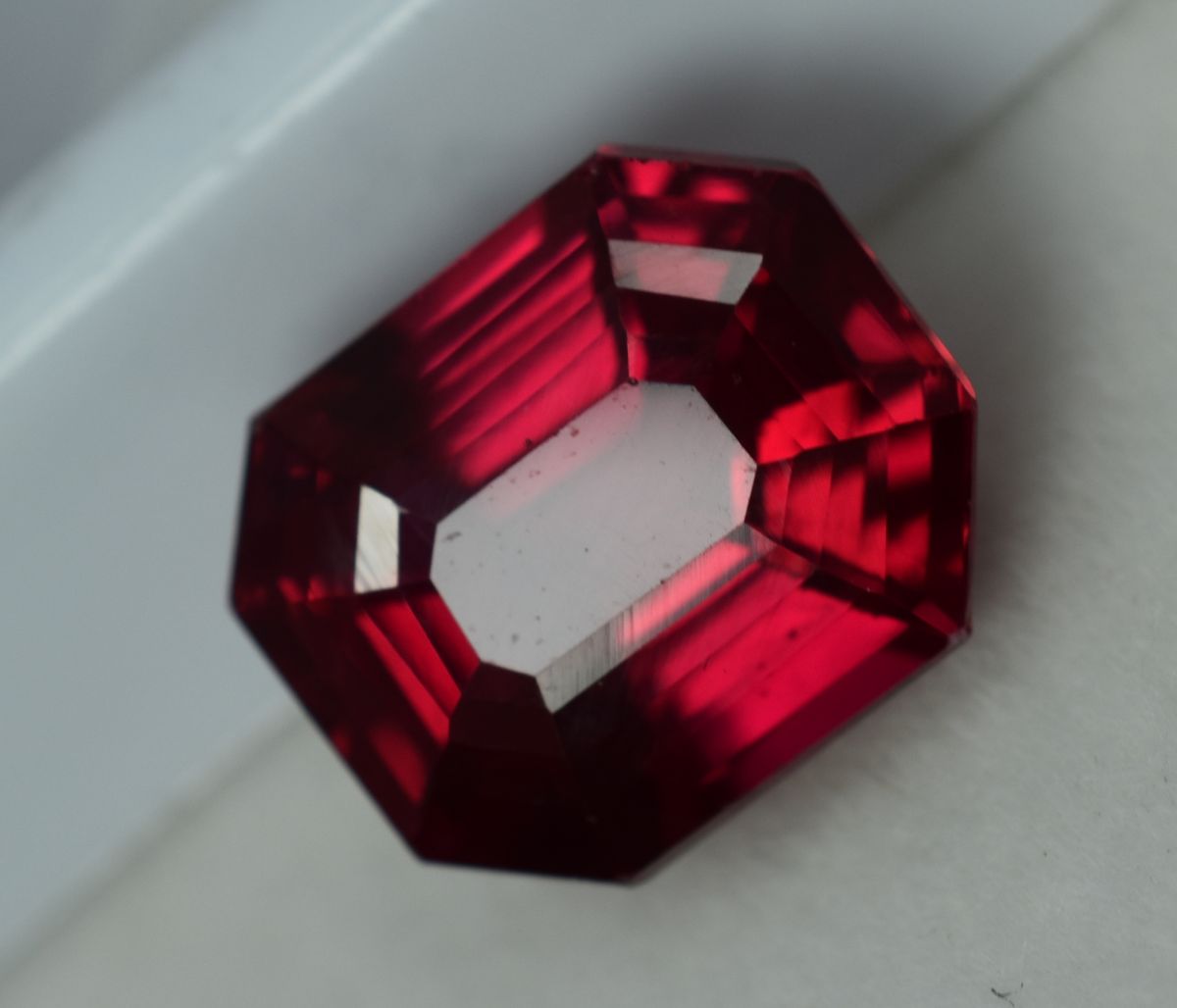 Natural 10.23 Carat Red Ruby Emerald Shape Loose Gemstone CERTIFIED