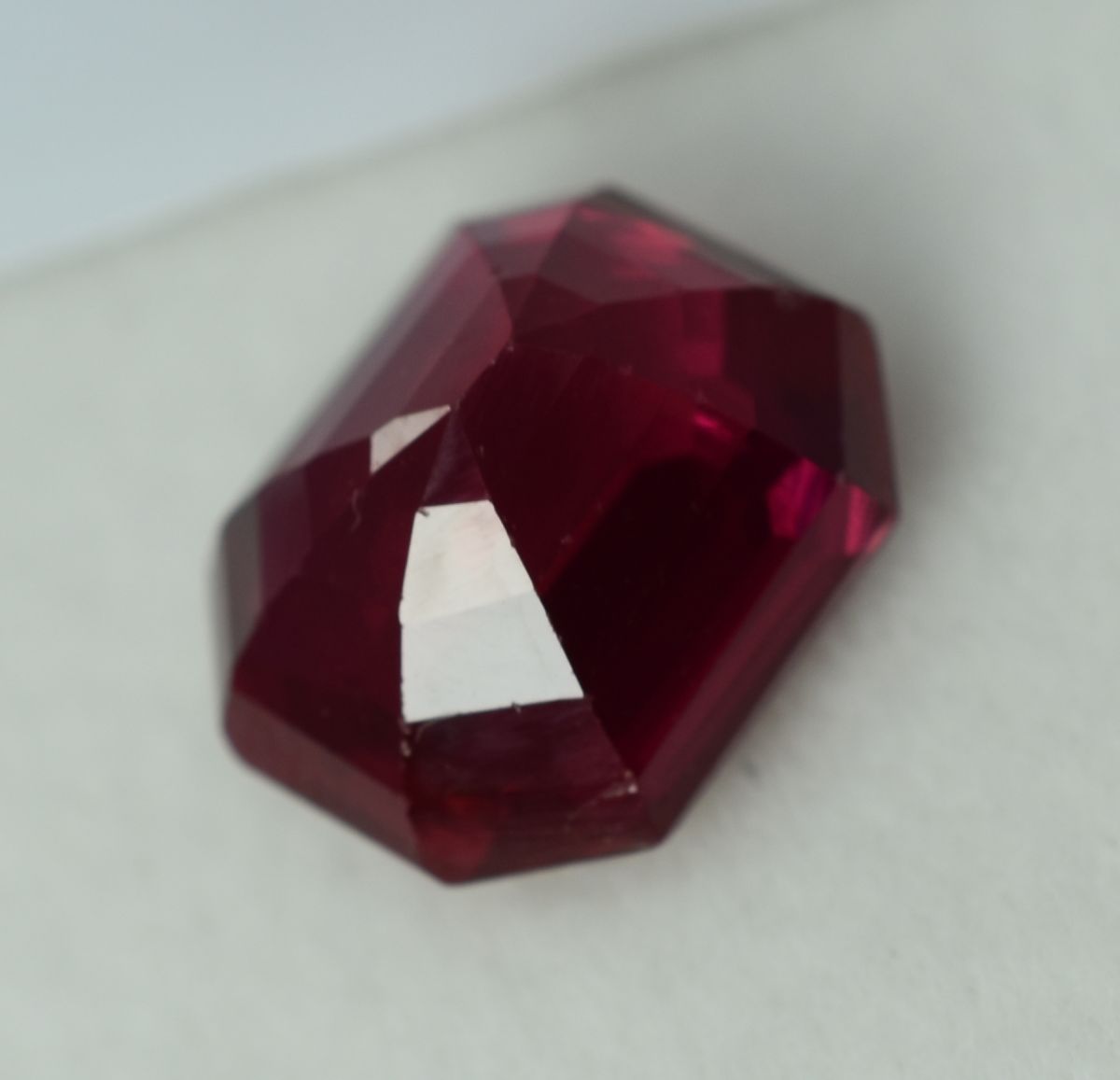 Natural 10.23 Carat Red Ruby Emerald Shape Loose Gemstone CERTIFIED