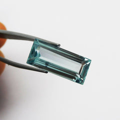 11.60 Ct Natural Blue Aquamarine Perfect Baguette Cut CERTIFIED Loose Gemstone