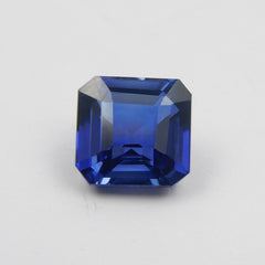 Natural Blue Tanzanite Perfect Square Cut CERTIFIED 13.45 Carat Loose Gemstone