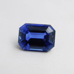 15.20 Carat Blue Natural Tanzanite Emerald Cut CERTIFIED Loose Gemstone