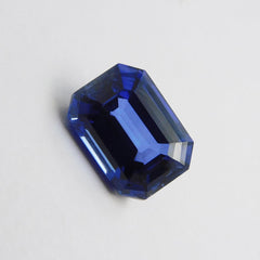 15.20 Carat Blue Natural Tanzanite Emerald Cut CERTIFIED Loose Gemstone