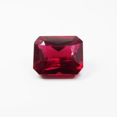 Magnificent Emerald Cut 13.80 Ct Natural Red Ruby CERTIFIED Loose Gemstone