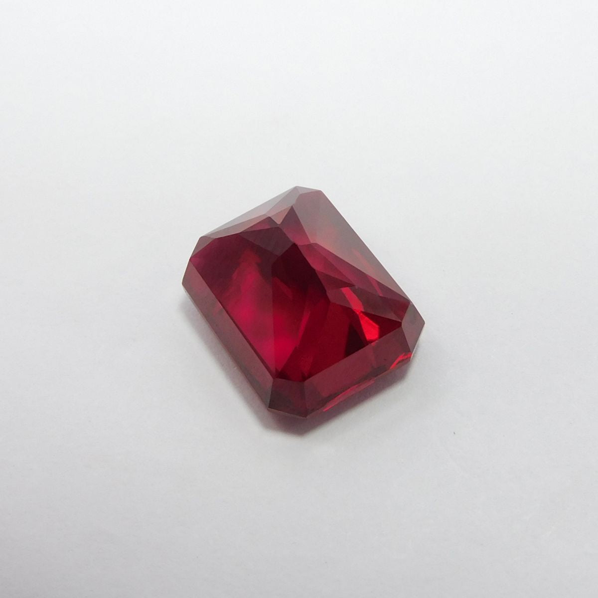 Magnificent Emerald Cut 13.80 Ct Natural Red Ruby CERTIFIED Loose Gemstone