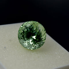 Bluish Green Sapphire 18.40 Carat Round Cut Natural Loose Gemstone CERTIFIED