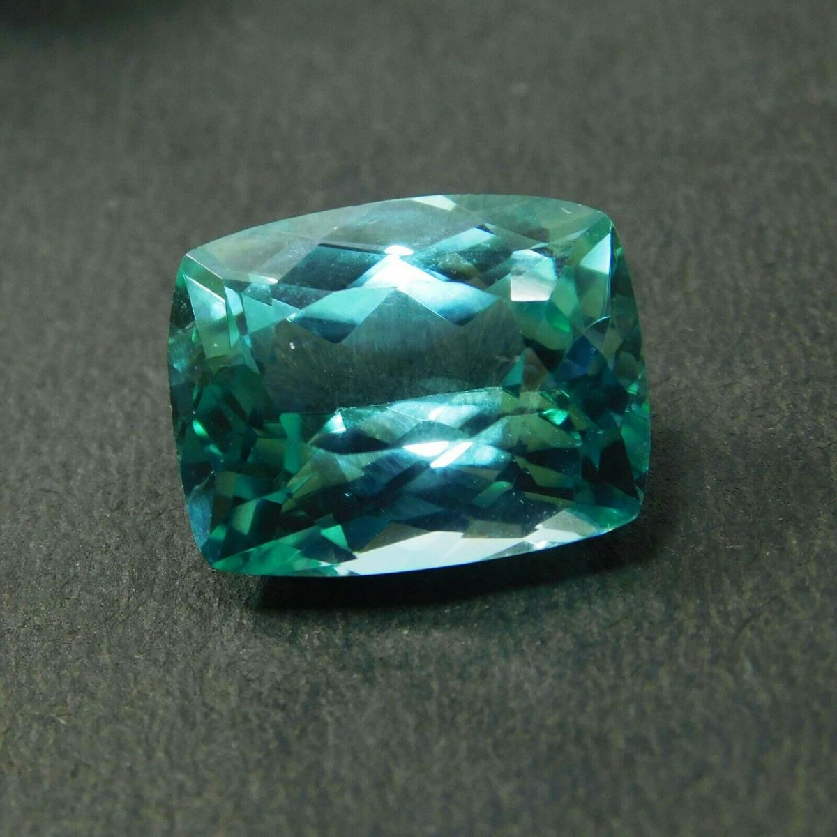 CERTIFIED Cushion Cut Natural Green Montana Sapphire 10 Carat Loose Gemstone