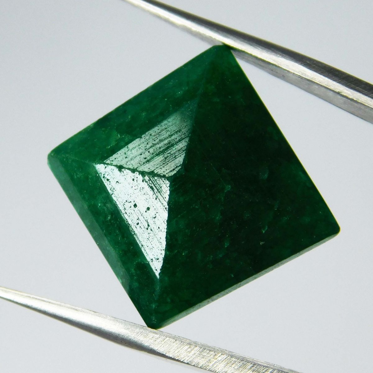 Square Cut 11 Ct Natural CERTIFIED Loose Gemstone Green Emerald Pendant Making