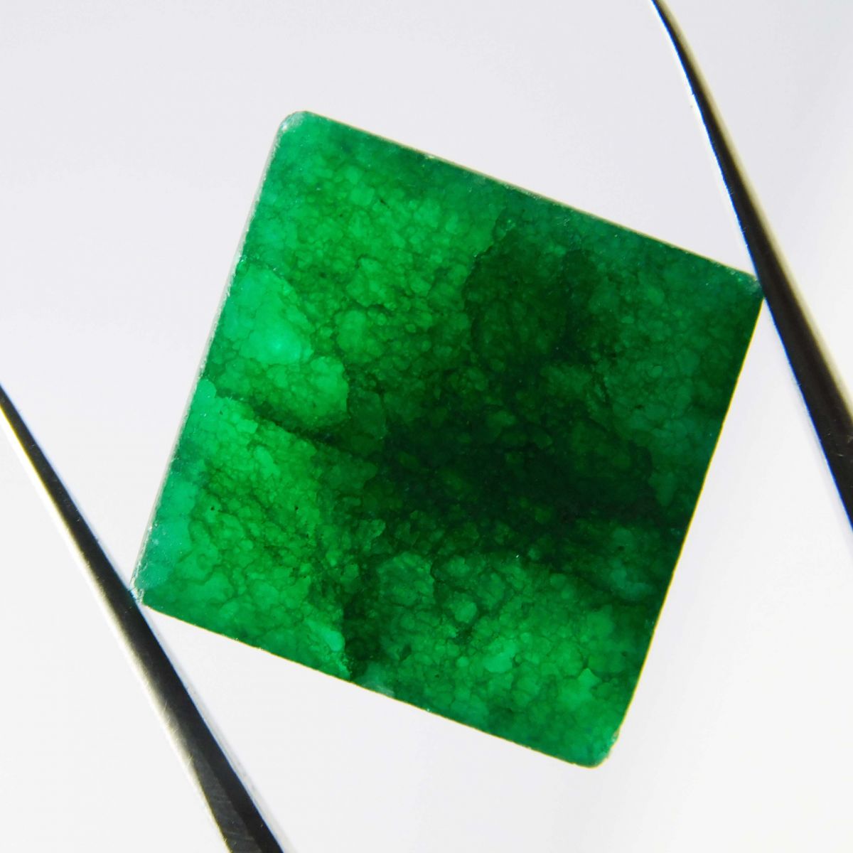 Square Cut 11 Ct Natural CERTIFIED Loose Gemstone Green Emerald Pendant Making