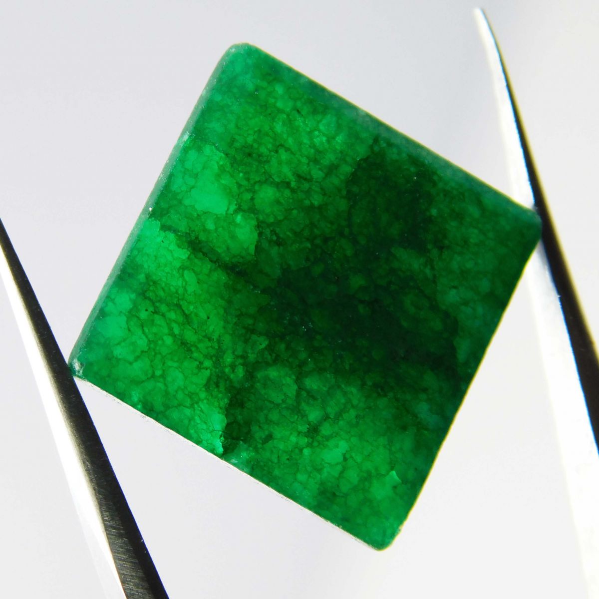 Square Cut 11 Ct Natural CERTIFIED Loose Gemstone Green Emerald Pendant Making