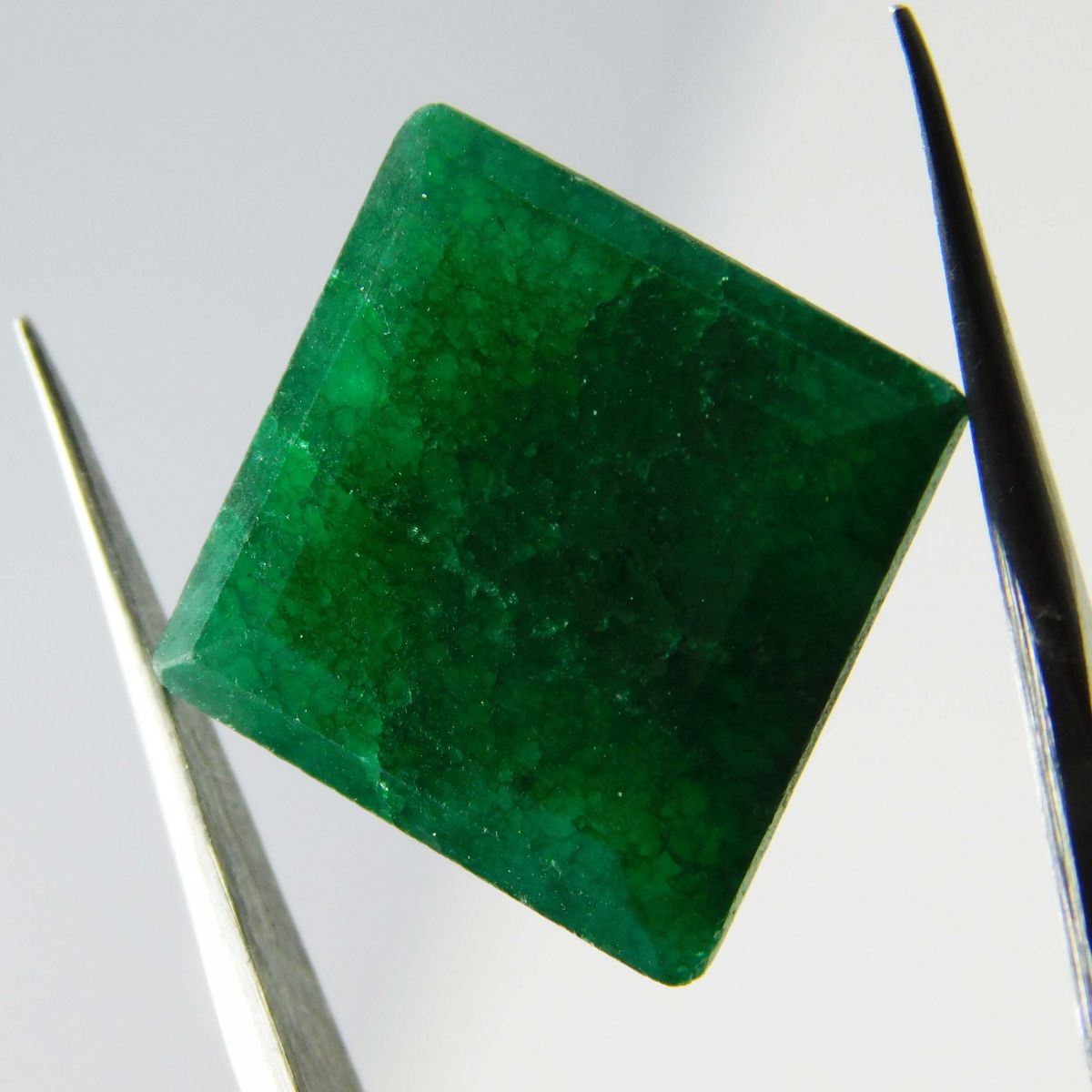 Square Cut 11 Ct Natural CERTIFIED Loose Gemstone Green Emerald Pendant Making